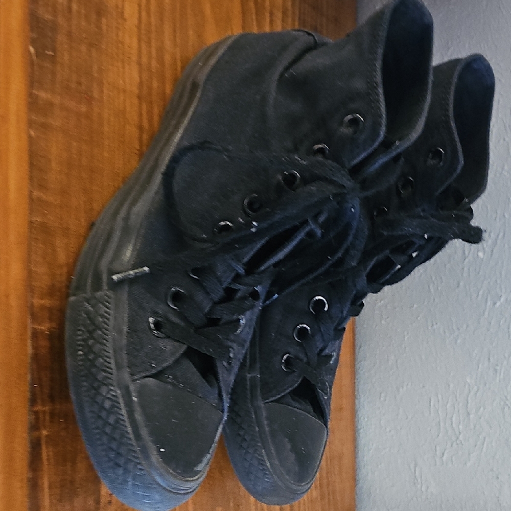 Black Converse High-Top Canvas Sneakers